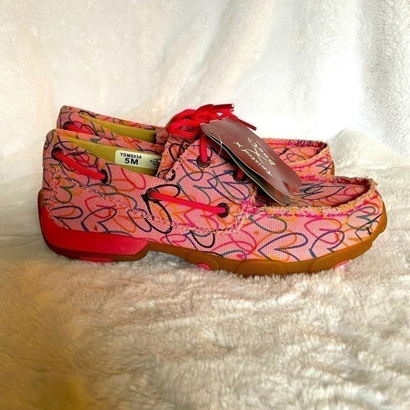NEW! Twisted X Women’s Casual Canvas Lace Driving Mocs - Picture 1 of 8